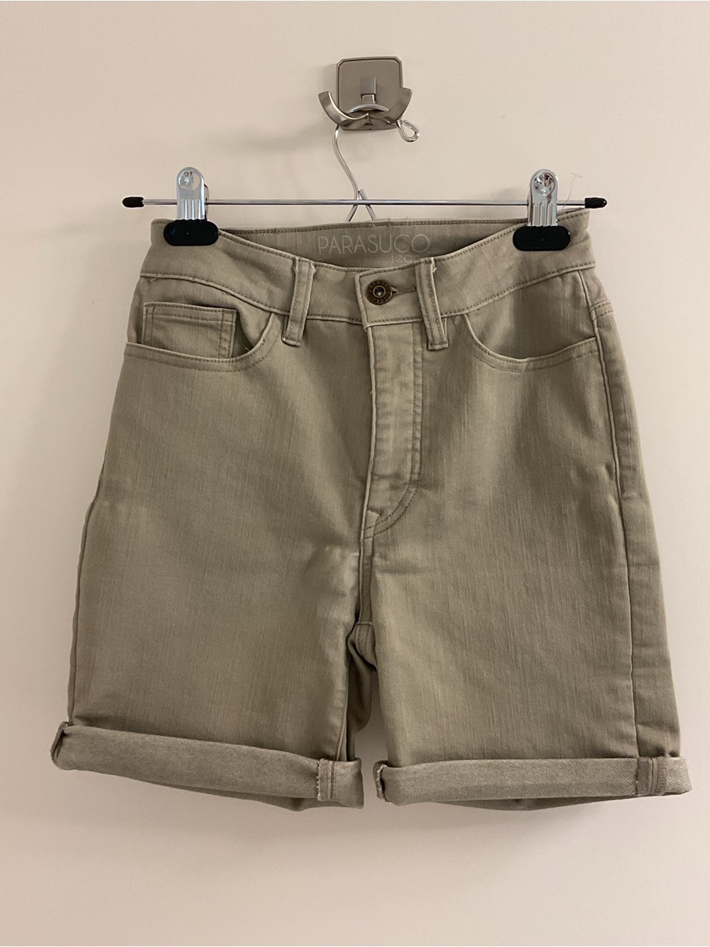 Parasuco Olive Mid length Denim Shorts